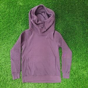 NIKE Cowl Neck Hoodie Womens XS 19x24 Baggy Purple